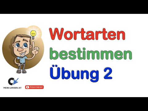 10 Wortarten bestimmen Übung 2