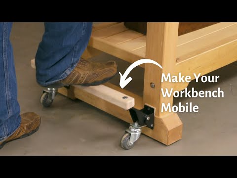 Mobile Workbench Upgrade: Foot-Activated Casters Without Warping