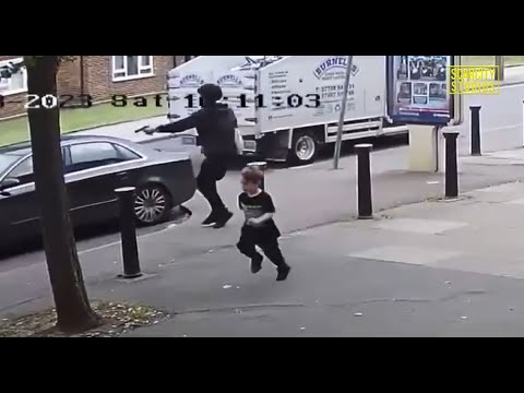 CCTV of east London gunman chasing rival down Rainham street