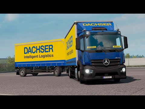 ETS2 1.35 HeilbronnMap Mercedes Antos Biberbach - Möckmühl