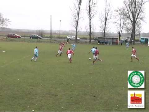 Polonia Trzebnica - Polonia Świdnica - gol Szymona Jaskułowskiego na 1:0