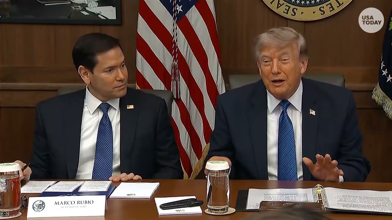 Trump makes Cabinet meeting at Camp David laugh by saying ICC not pursuing him but 'it could happen'