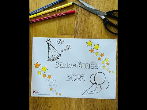 Coloriage de nouvelle année 2023