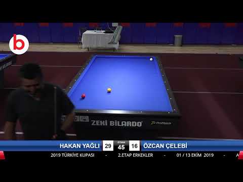 HAKAN YAĞLI & ÖZCAN ÇELEBİ Bilardo Maçı - 2019 TÜRKİYE KUPASI 2.ETAP ERKEKLER-3.ÖN ELEME