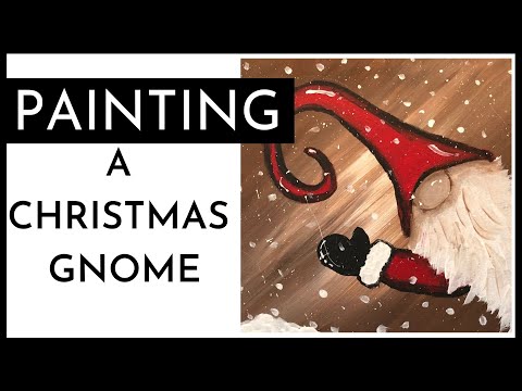 WAVING CHRISTMAS GNOME #christmasgnomepainting