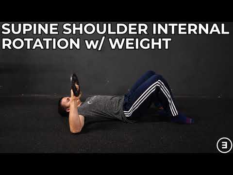 Supine internal Shoulder Rotations