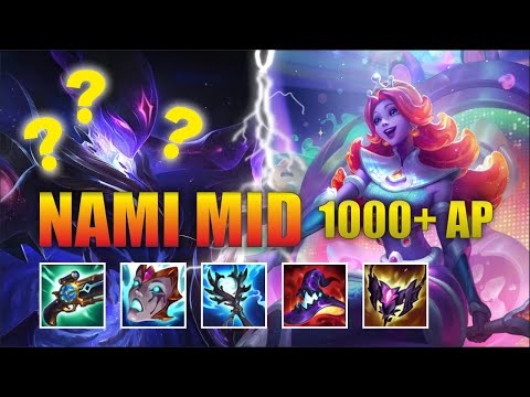 1000+ AP Nami MID Is a Late Game MONSTER | League of Legends Gameplay