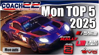 Mon bilan SimRacing 2025 ! // Top 5