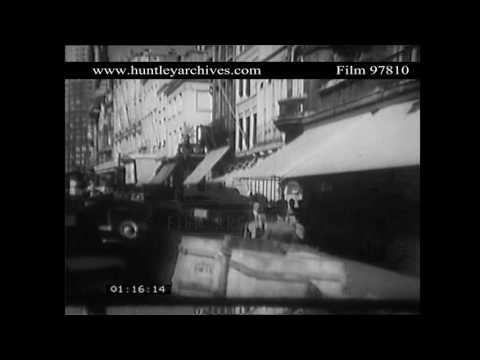 Antwerp, Belgium in the early 1950's.  Archive film 97810