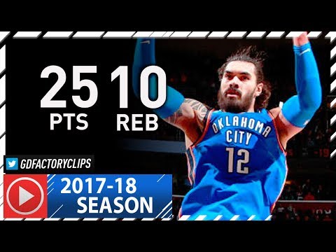 Steven Adams Full Highlights vs Cavaliers (2018.01.20) - 25 Pts, 10 Reb, SICK!