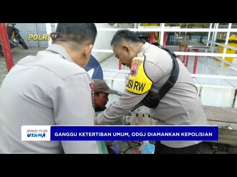 POLSEK SUMPIUH AMANKAN ODGJ GANGGU KETERTIBAN UMUM