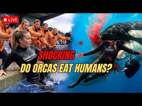LIVE - Killer Whale DRAGS and EATS Trainer ALIVE — Livestream Captures Everything | orca attack