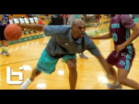 40Yr Old Jerry Stackhouse 1v1 Against HS Players At Adidas Nations! "Easy Work"
