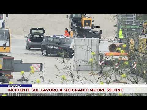 CRONACA. INCIDENTE SUL LAVORO A SICIGNANO: MUORE 39ENNE
