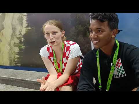 Croatia & Madagascar players at the #Olympiad♟️