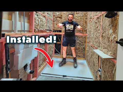 Ensuite Build: Shower Tray Installation