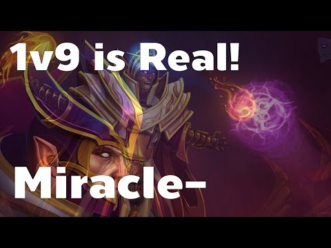 Invoker by Miracle- 1v9 is Real!