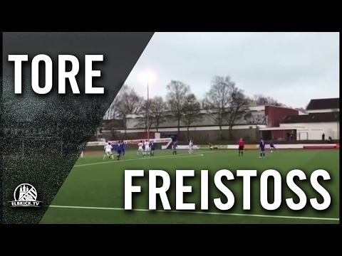 Perfektes Freistoßtor von Marcel Jobmann (Niendorfer TSV II) | ELBKICK.TV