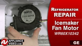 GE Refrigerator - No Ice Production - Icemaker Fan Motor Repair