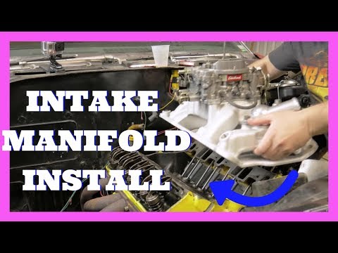 Intake Manifold Install & Intake manifold Gasket Installation | Project Car - El Camino