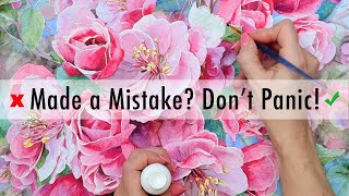 How to FIX (or Hide!) Watercolor Mistakes Like a Pro
