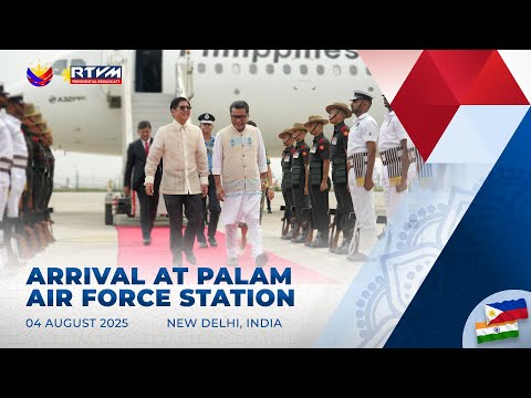 Arrival at Palam Air Force Station 8/04/2025
