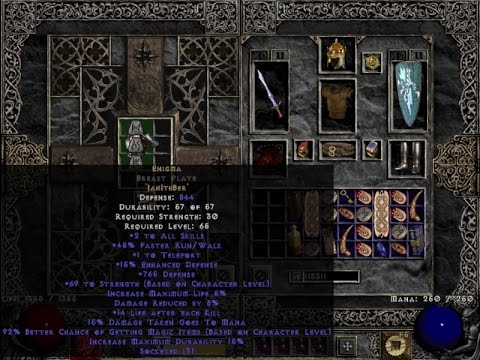 Diablo 2 Making An Enigma In A Breast Plate (Example)