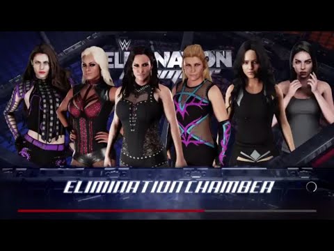 WWE 2K18 Alexandra Daddario VS Stephanie,Maryse,Natalya,Jennifer,Megan Elimination Chamber Match