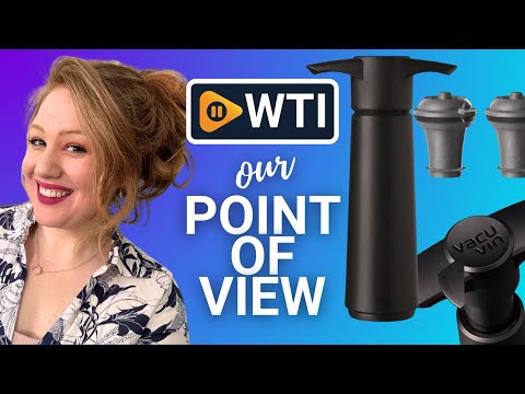Vacu Vin Wine Saver Pump Black with Vacuum Wine Stopper - Keep Your Wine Fresh for up to 10 Days - 1 Pump 2 Stoppers - Reusable - Made in the Netherlands Black with 2 wine stoppers 2 Stoppers - WTI product video review