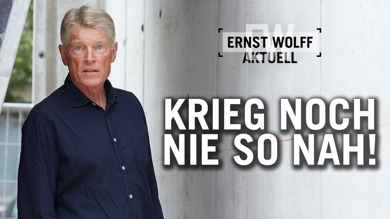 „Der Krieg war noch nie so nah vor unserer Tür! | Ernst Wolff im Gespräch mit Dominik Kettner