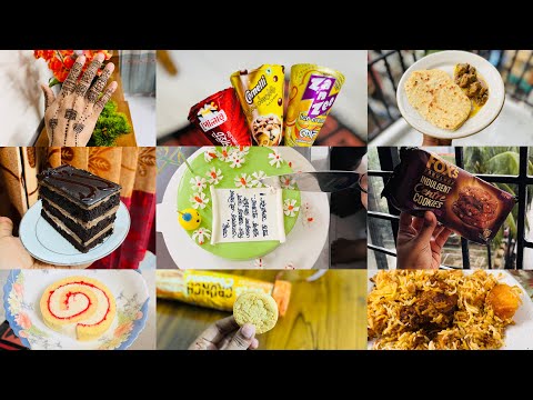 Full of yummies-Cake, Cookies & Ice Cream |Mehndi design|Tui Borsha Bikeler Dheu || Lofi music