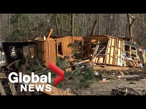 Officials, residents survey damage after North Carolina community hit by deadly tornado