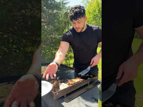 Blackstone Chopped Gyro Sandwiches with Crispy Frozen Fries โ Fast Family Flatbread Hack