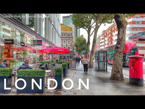 London Winter Walk ✨ Central London Christmas Lights Tour 🎄 Walking London Westend at Christmas [4K]