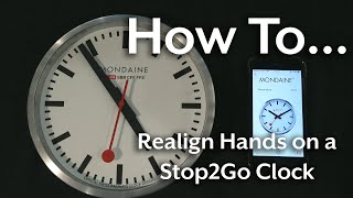 Mondaine Stop2Go Clock HOW TO Realign the Hands