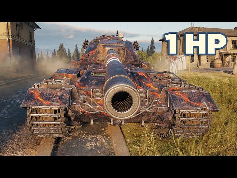 FV215b • The Whole Battle with 1 HP • World of Tanks