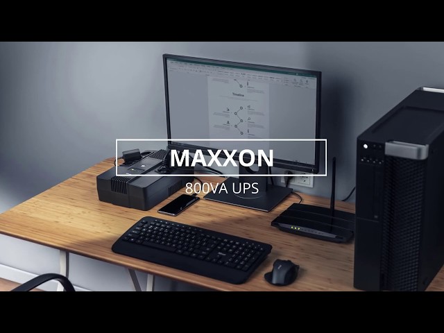 Trust Maxxon SAI/UPS 800VA 230V video