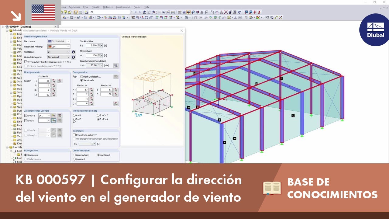 KB 000597 | Configurar la dirección del viento en el generador de viento