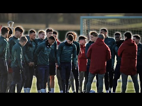 Arsenal squad welcome Emile Smith Rowe BACK TO TRAINING ahead of PSV Champions League clash