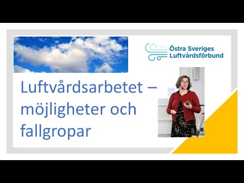 Luftvårdsarbetet – möjligheter och fallgropar - presentation vid Regionala Luftvårdsdagen 2020 video thumbnail.
