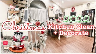 *NEW* KITCHEN CLEAN AND DECORATE WITH ME FOR CHRISTMAS | CHRISTMAS DECORATING IDEAS