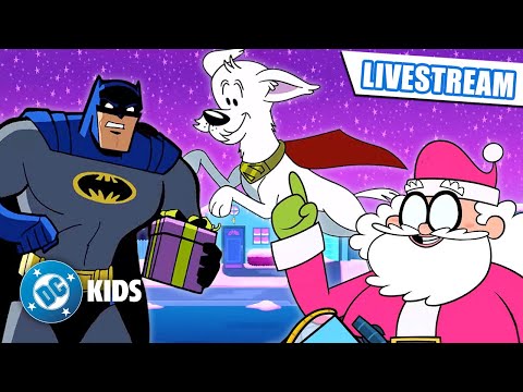 🔴 LIVE! Superhero Christmas! 🎅🎄 Teen Titans Go! Krypto Batman  | #Christmas #KidsCartoons | @dckids​