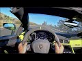 2020 Lamborghini Aventador SVJ Roadster POV Test Drive 3D Audio ASMR