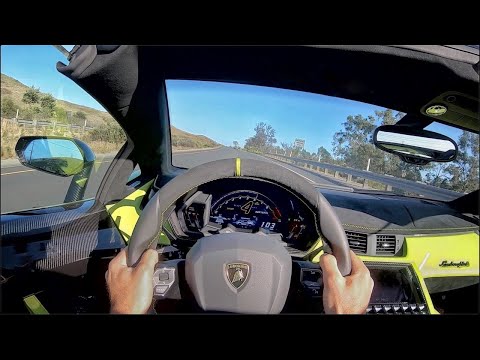 Thumbnail for 2020 Lamborghini Aventador SVJ Roadster POV Test Drive (3D Audio)(ASMR) by Lamborghini Aventador