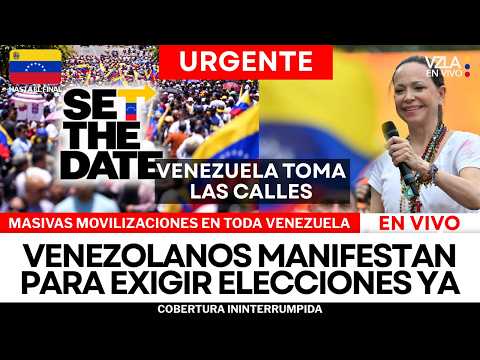 VIVO URGENTE | MASIVAS MANIFESTACIONES EN VENEZUELA PARA EXIGIR FECHA DE ELECCIONES PRESIDENCIALES