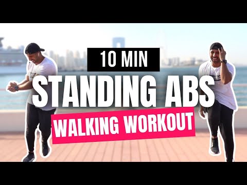 10 Minute Standing Abs Walking Workout 💥