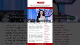 Câu trả lời ứng xử chạm đến trái tim của Á hậu 1 Miss World Vietnam Lê Phương Khánh Như