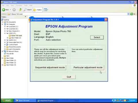 Free Adjustment Program Epson P50