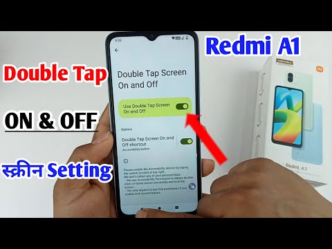 Redmi A1 double tap on off screen setting feature ? / Redmi a1 Lift to wake / redmi A1 double tap