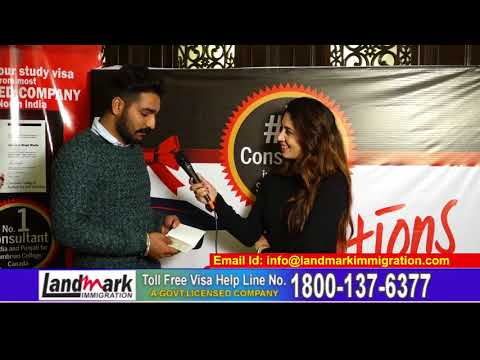 Testimonial of MR. RAJDEEP - LANDMARK IMMIGRATION CONSULTANT